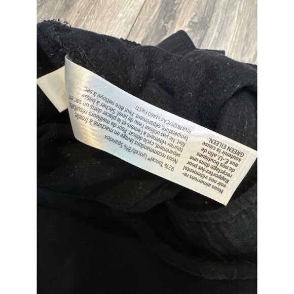 Eileen Fisher Womens M/M Black Ankle-Length Pants With Zipper Pockets Stretchy & - Picture 5 of 9